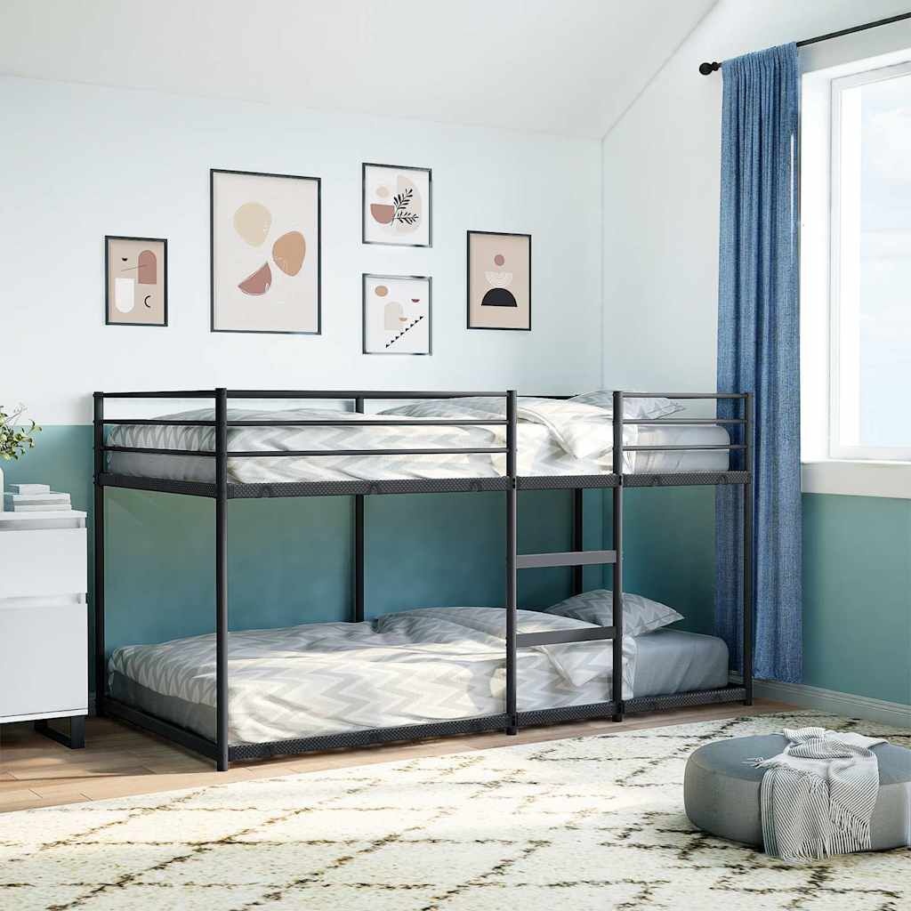 Stapelbed Zwart 107x203 cm - 55% Korting! Ruimtebesparend