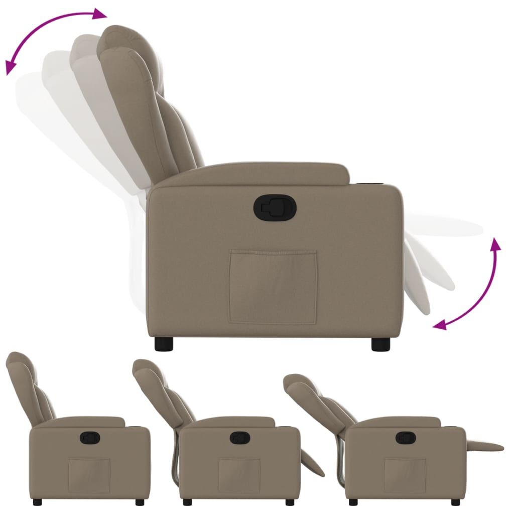vidaXL Verstelbare Fauteuil Cappuccino - 35% Korting!
