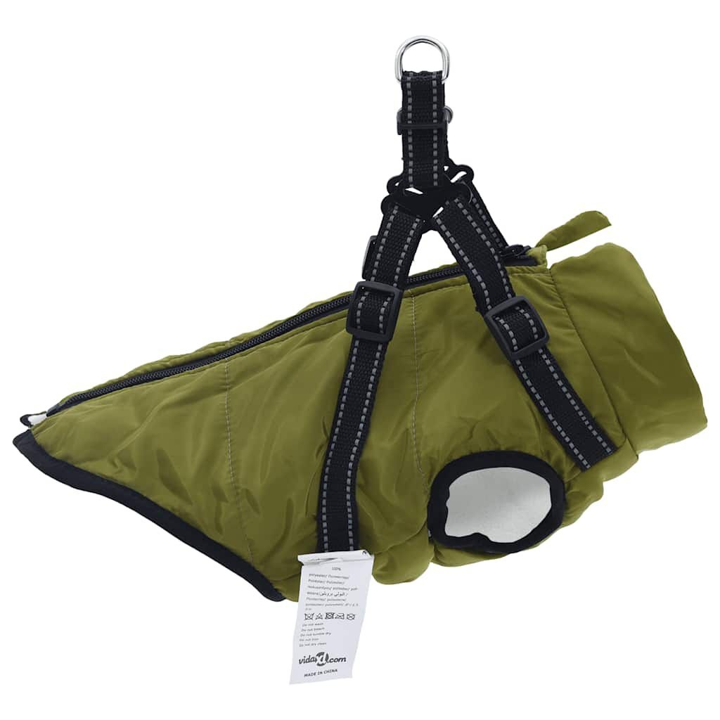 VidaXL Hondenjas met Harnas Legergroen L32 - 57% Korting!