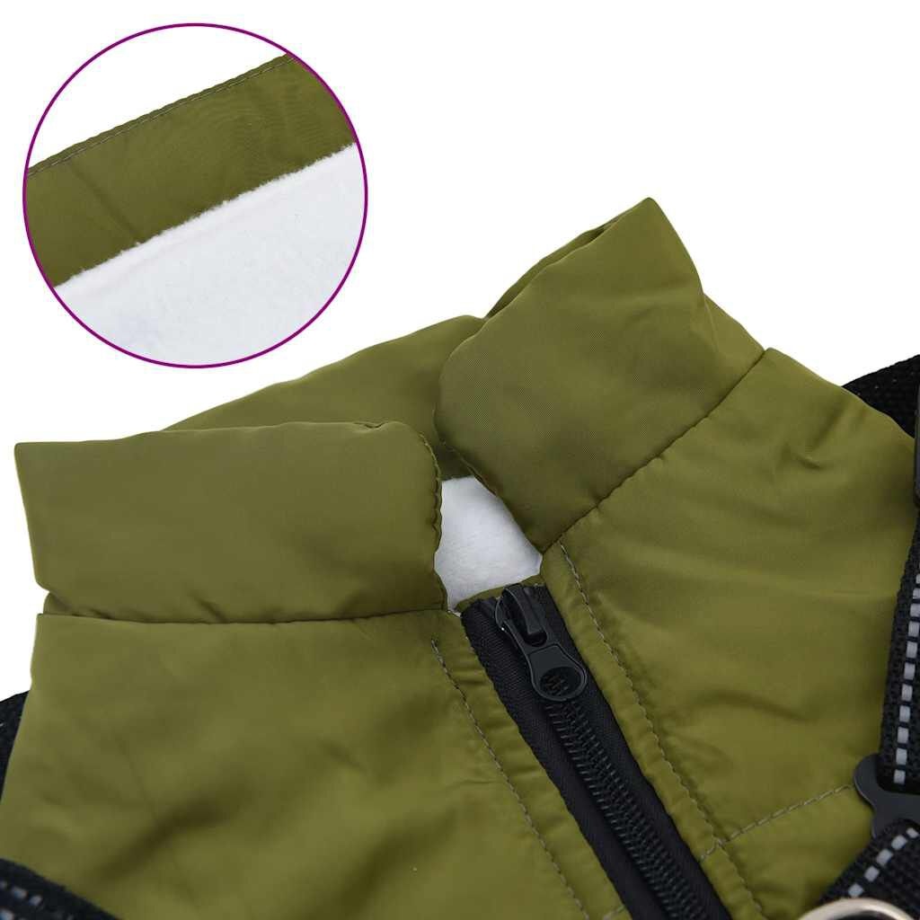 VidaXL Hondenjas met Harnas Legergroen L32 - 57% Korting!