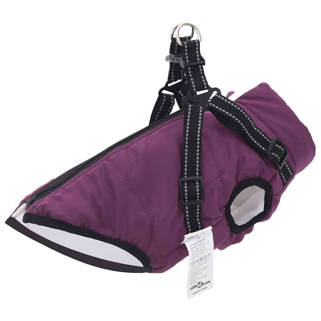 vidaXL Hondenjas met Harnas Paars L36 - 47% Korting!