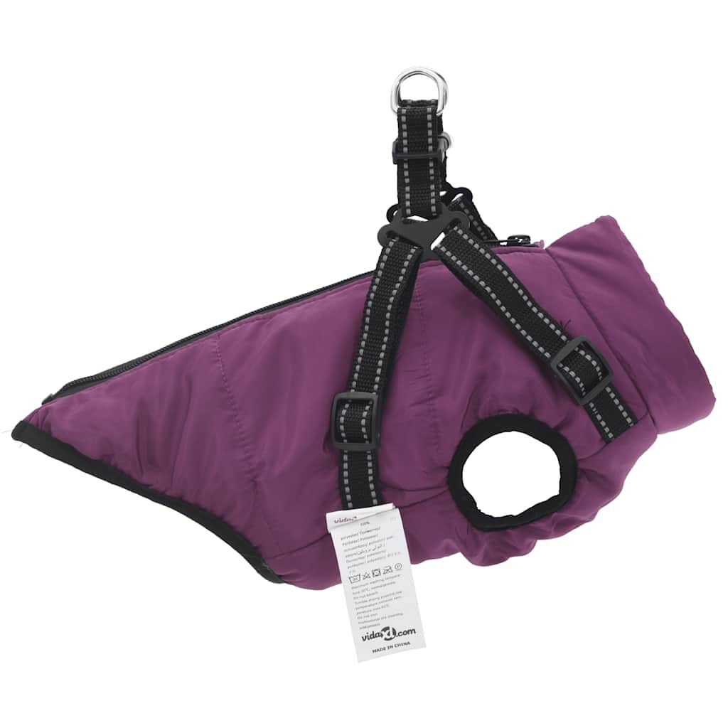 vidaXL Hondenjas met Harnas Paars L36 - 47% Korting!