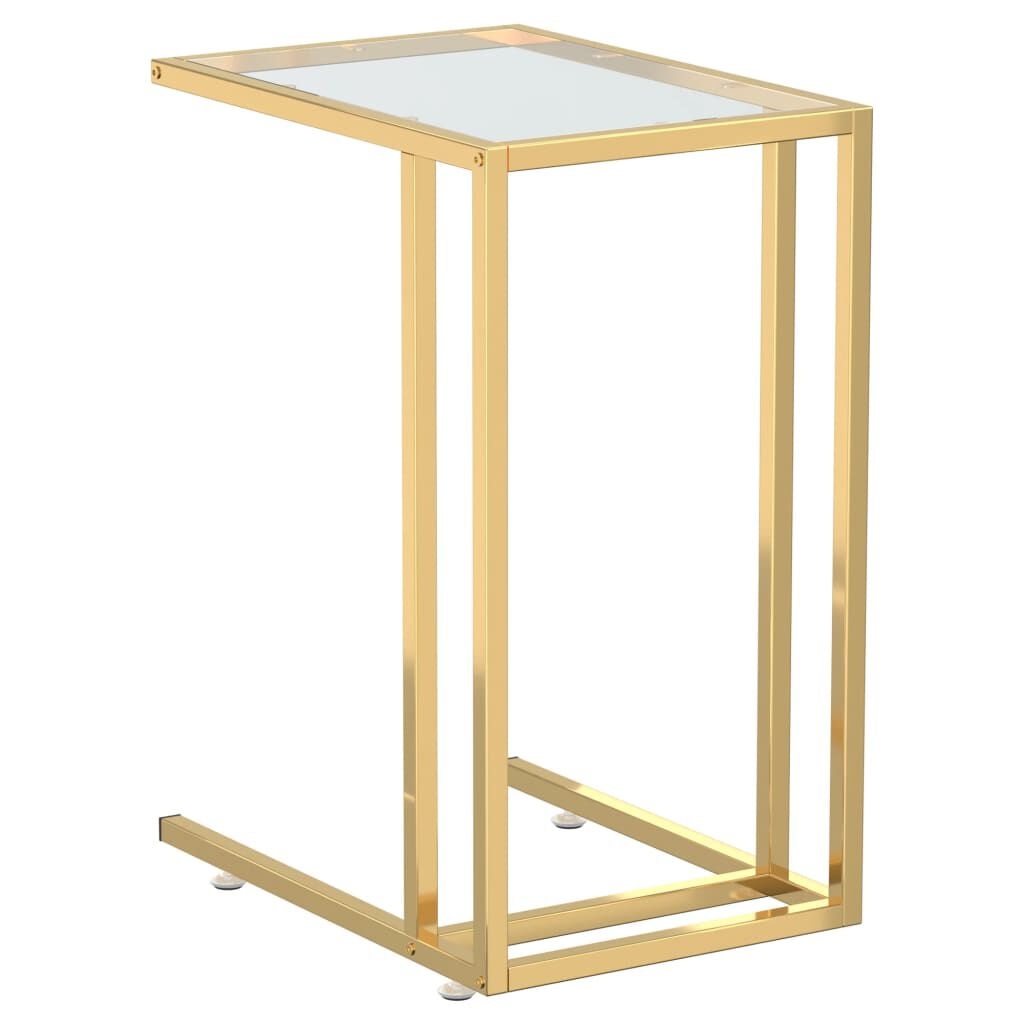 VidaXL Glazen Bijzettafel 50x35x65cm - Transparant - 35% Korting!