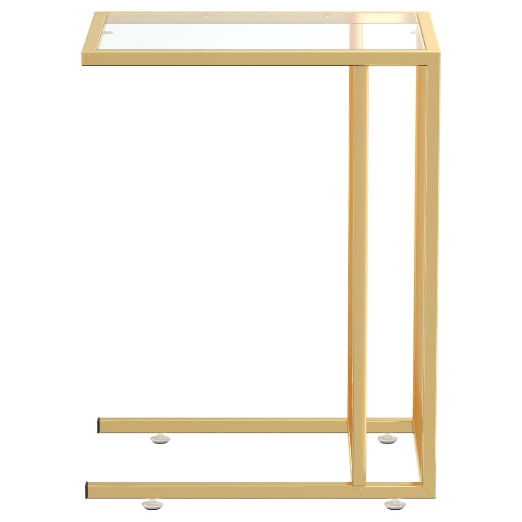 VidaXL Glazen Bijzettafel 50x35x65cm - Transparant - 35% Korting!