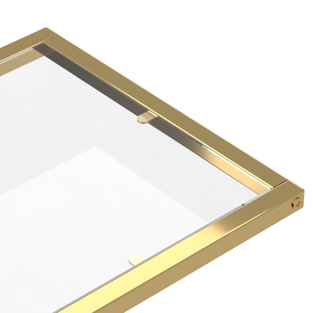 VidaXL Glazen Bijzettafel 50x35x65cm - Transparant - 35% Korting!