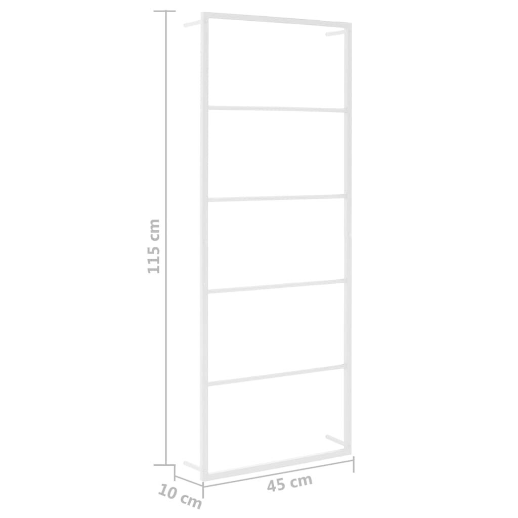 vidaXL Handdoekenrek Wit Staal - 47% Korting!