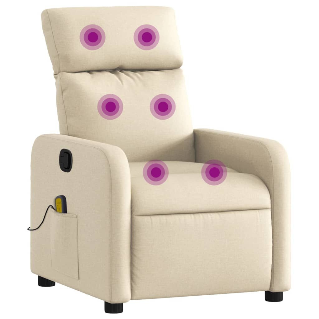 vidaXL Massagestoel Crème - 41% Korting! Relax!