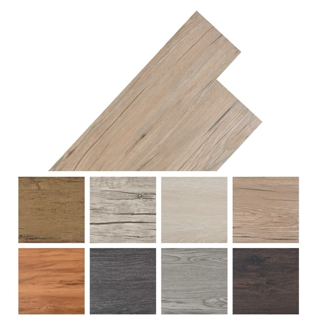 41% Korting! Zelfklevende PVC Vloerplanken Eiken Bruin - 5m²