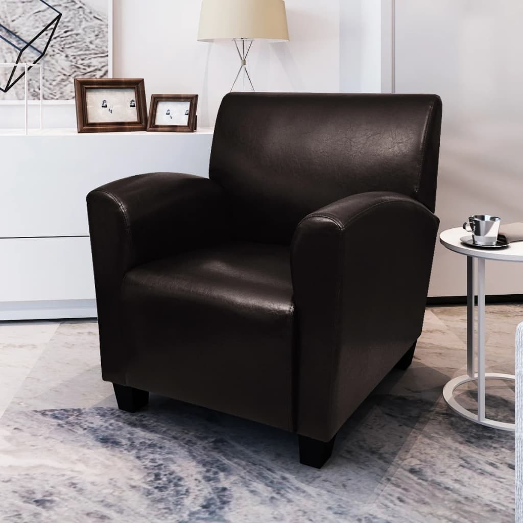 VidaXL Fauteuil Donkerbruin - 35% Korting! Comfortabel & Stijlvol