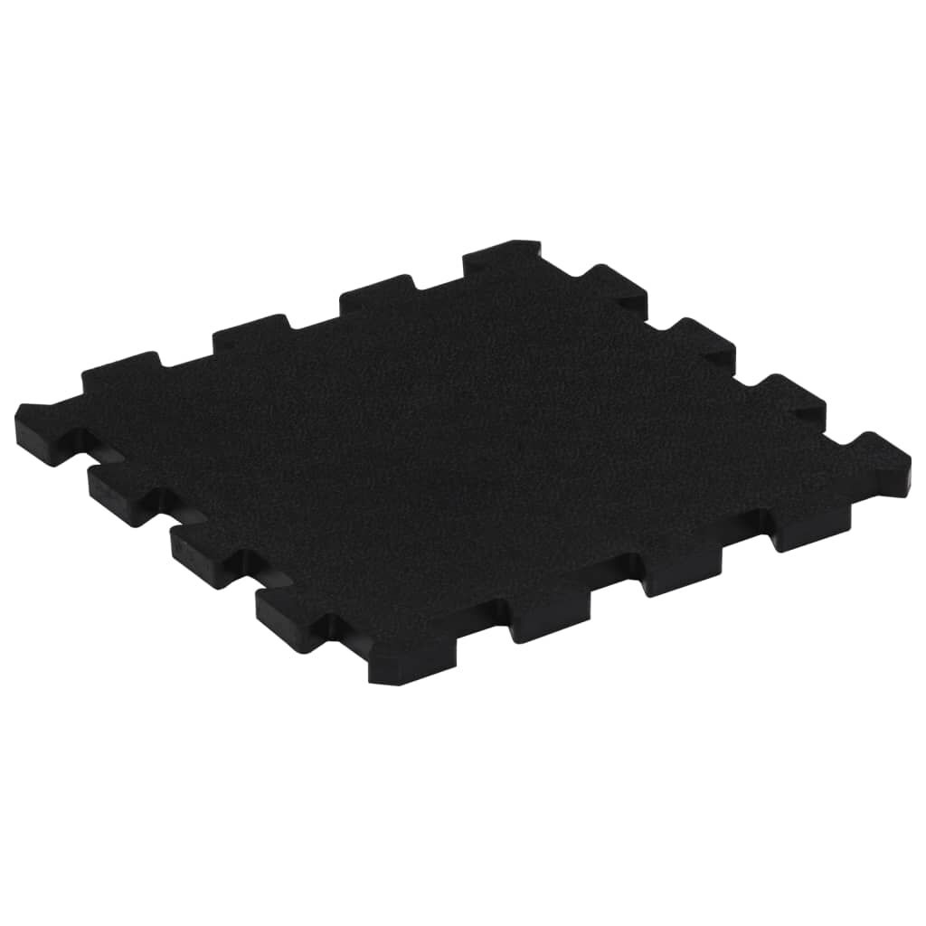vidaXL Rubbertegels Zwart 30x30cm (16 st) - 35% Korting!