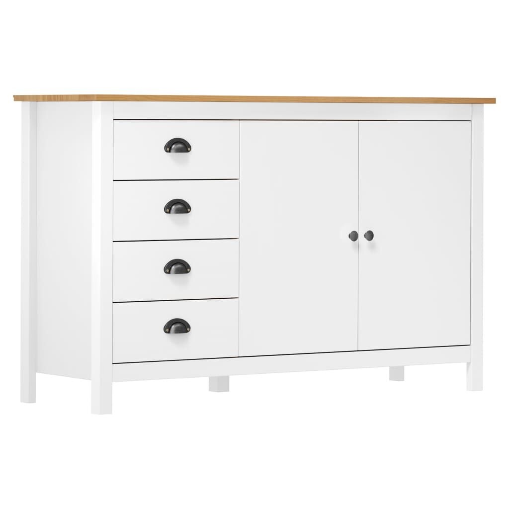 vidaXL Dressoir Grenenhout Wit - Beschadigd - 50% Korting!