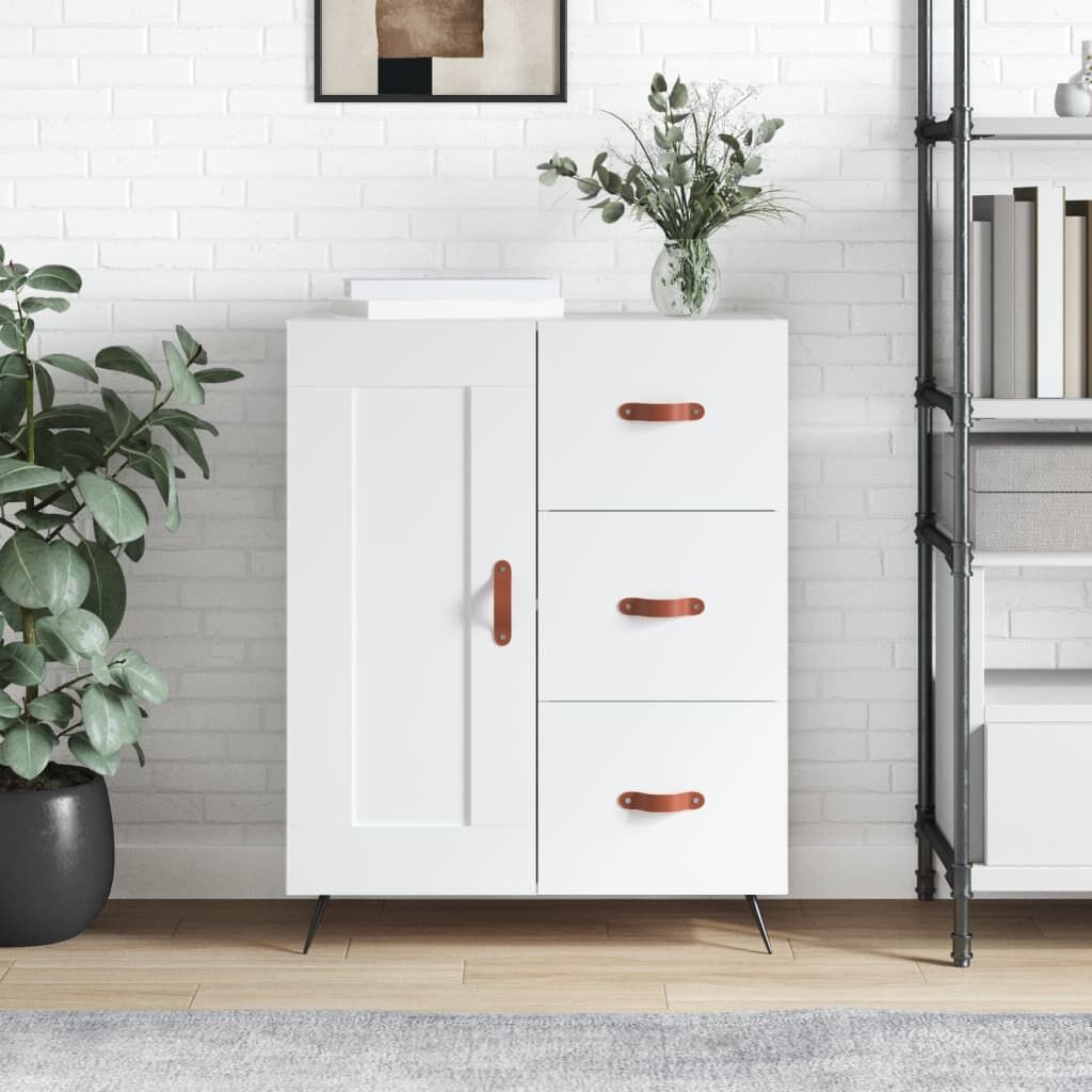 Dressoir Wit Bewerkt Hout 69,5cm - 50% Korting! (Lichte Schade)