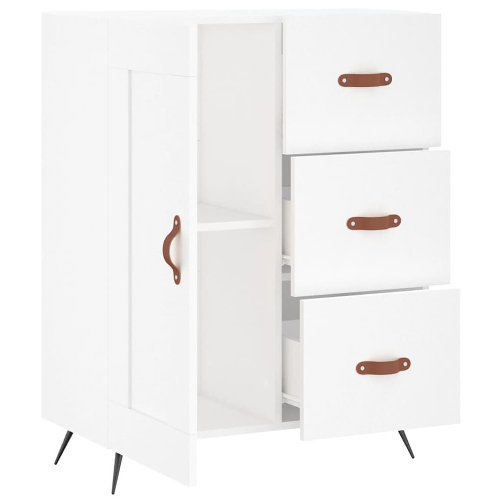 Dressoir Wit Bewerkt Hout 69,5cm - 50% Korting! (Lichte Schade)