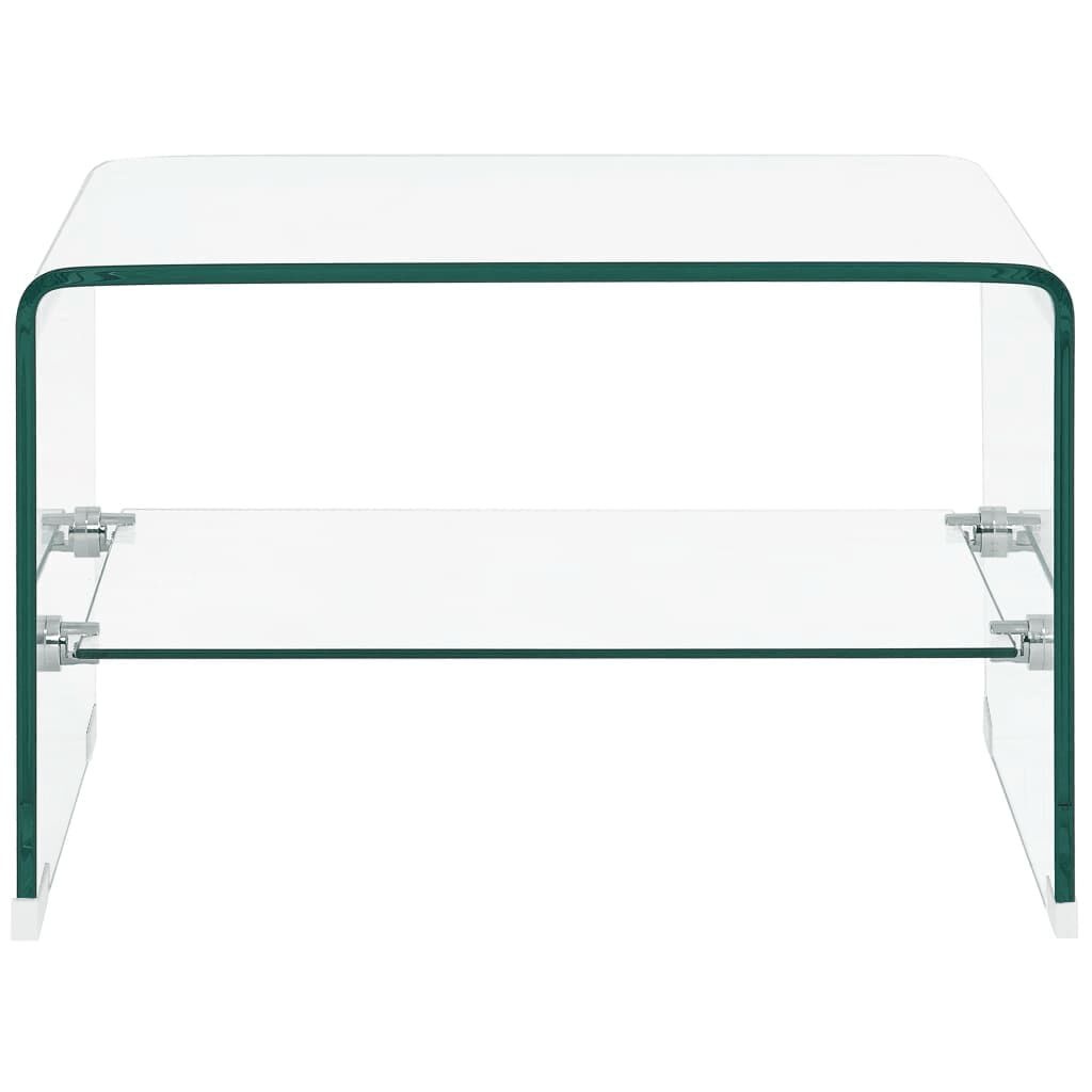 Salontafel Gehard Glas 50x45x33cm - Transparant - 35% Korting!