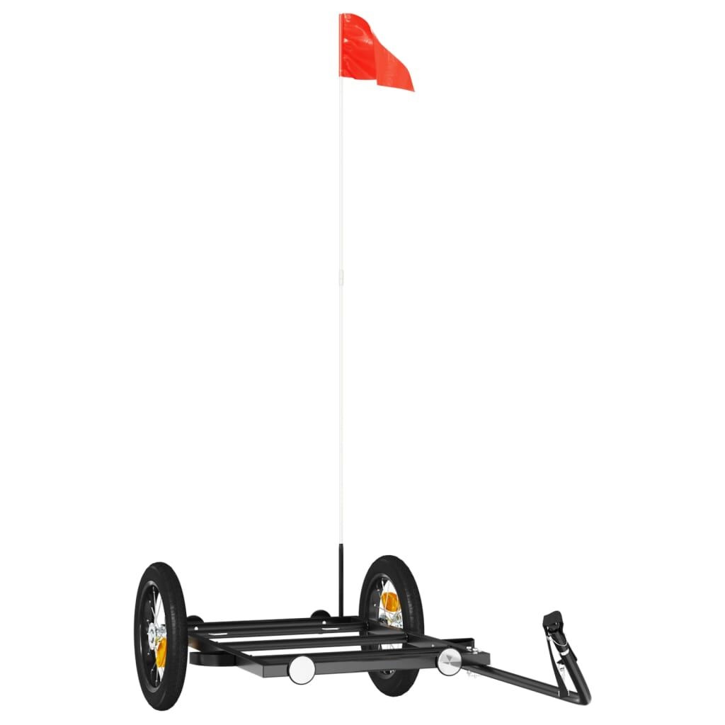 vidaXL Fietstrailer Zwart - 35% Korting! (Lichte Verpakkingsschade)