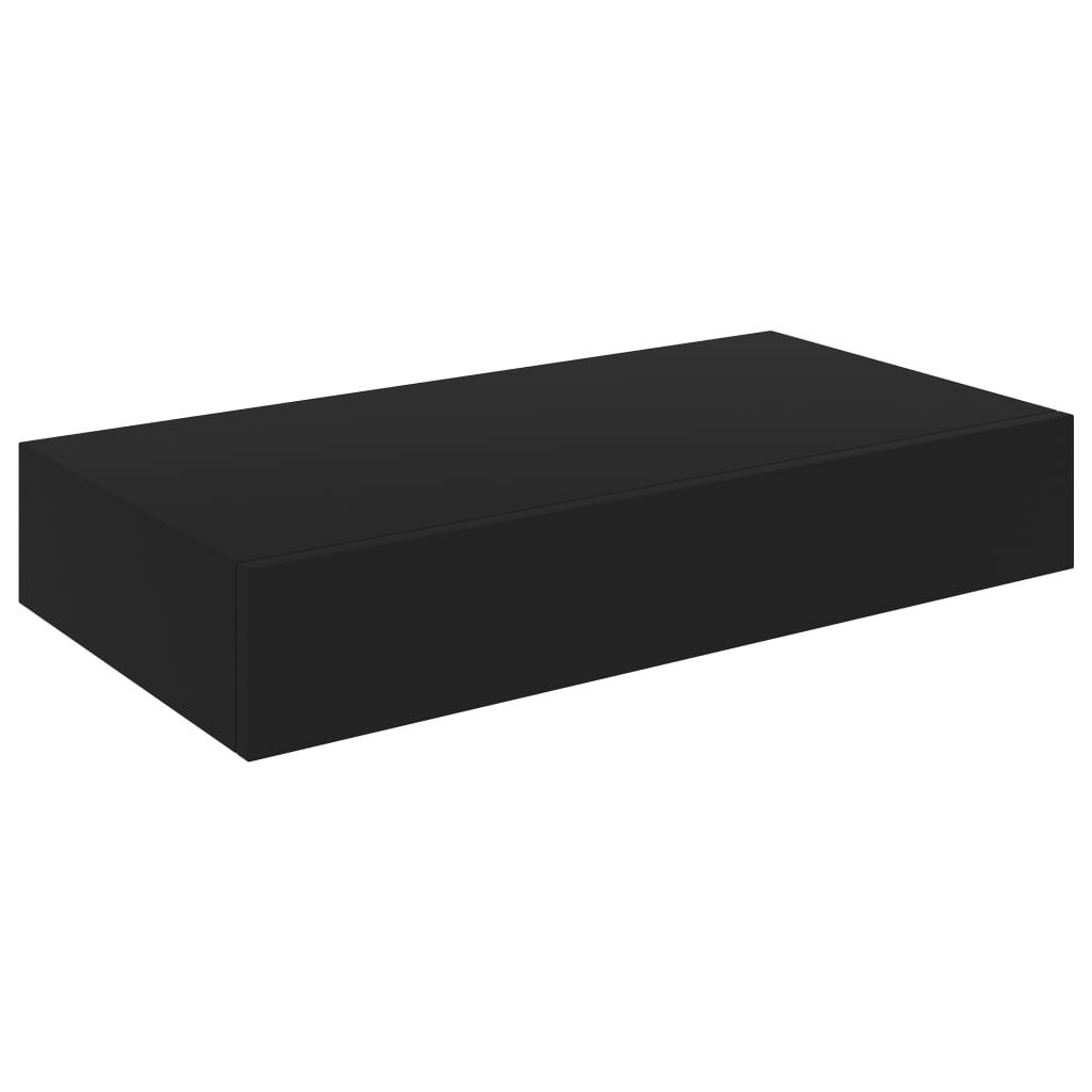 vidaXL Zwart Wandschap met Lade - 48cm - 35% Korting!