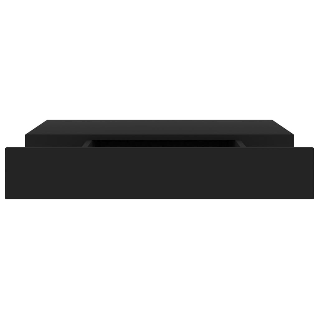 vidaXL Zwart Wandschap met Lade - 48cm - 35% Korting!