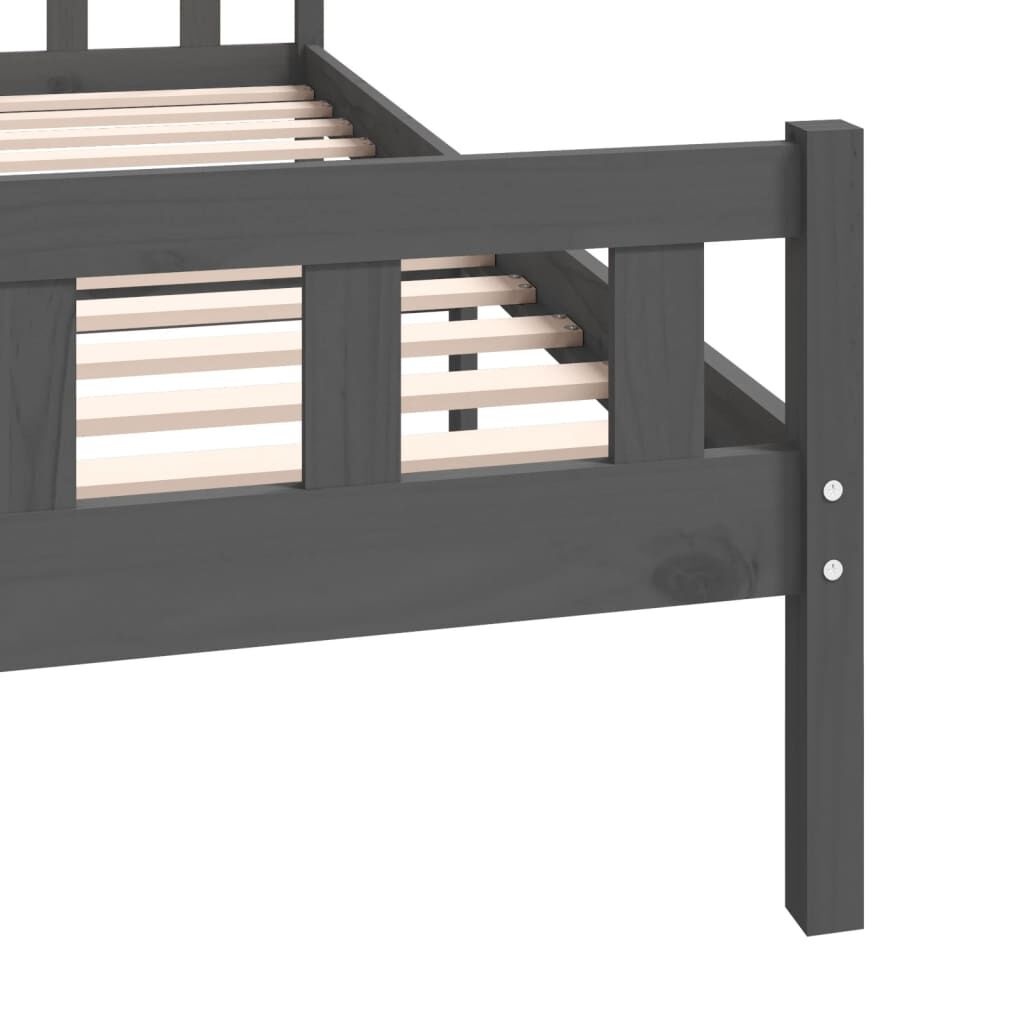 VidaXL Bedframe 200x200 Grijs Massief Hout - 35% Korting!