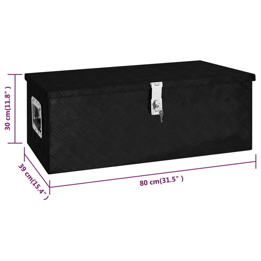 VidaXL Opbergbox 80cm Zwart - 42% Korting! Zo Goed Als Nieuw