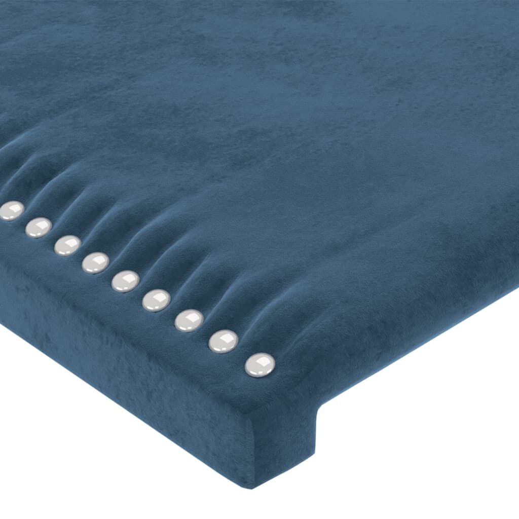 vidaXL Hoofdborden 2x 100cm Donkerblauw Fluwel -42% Korting!