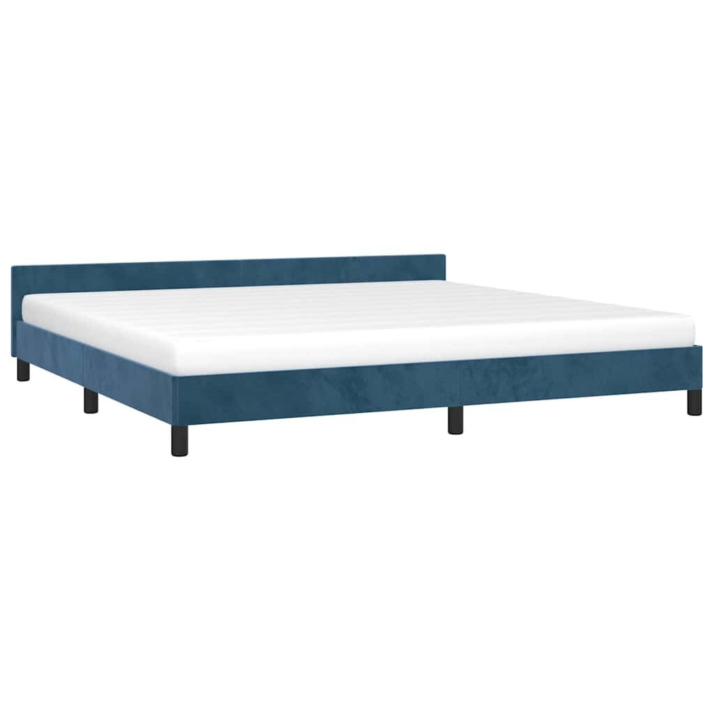 VidaXL Bedframe 200x200 Fluweel Donkerblauw -41% Korting!