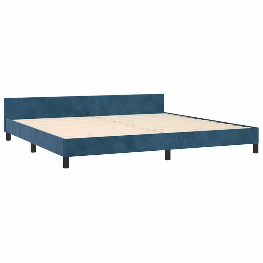 VidaXL Bedframe 200x200 Fluweel Donkerblauw -41% Korting!
