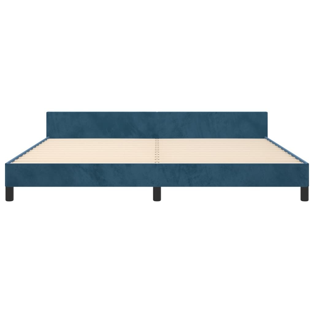 VidaXL Bedframe 200x200 Fluweel Donkerblauw -41% Korting!