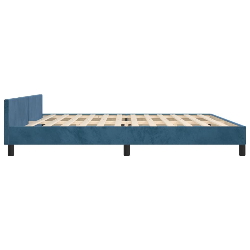 VidaXL Bedframe 200x200 Fluweel Donkerblauw -41% Korting!