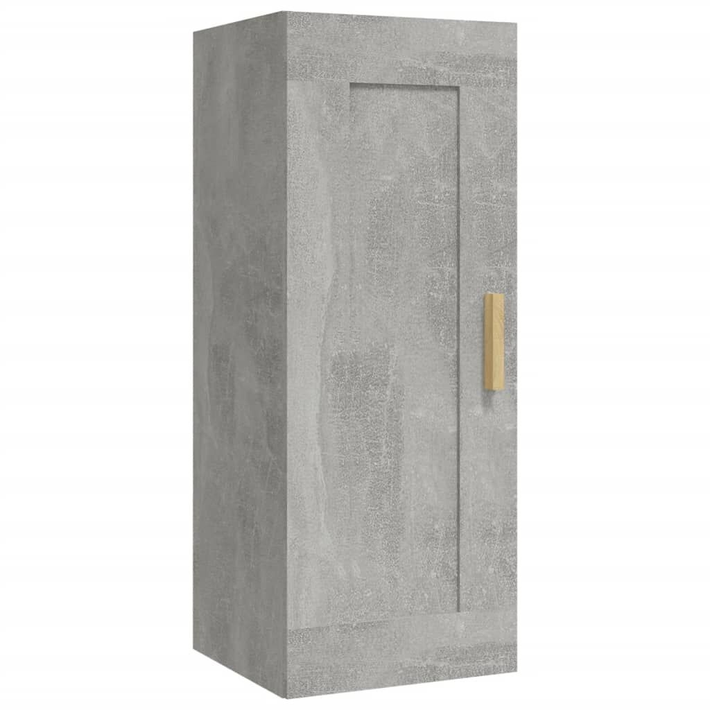 VidaXL Wandkast Betongrijs 35x34x90cm - 47% Korting!