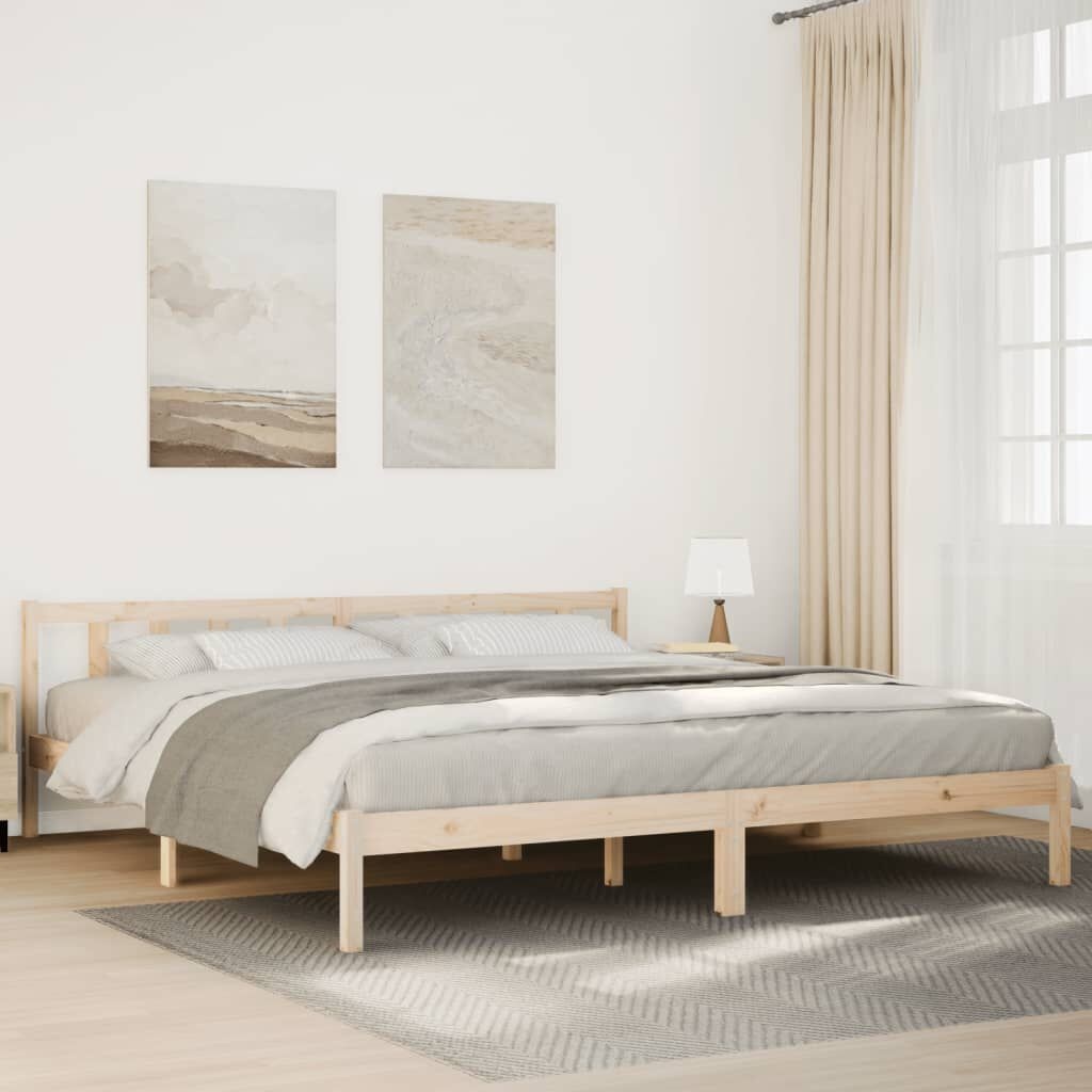 Grenen Bedframe 200x210 cm - Extra Lang - 47% Korting!