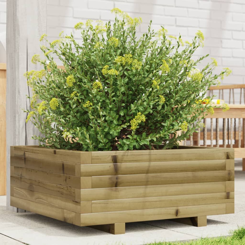 VidaXL Plantenbak Grenenhout 60x60cm - 35% Korting!