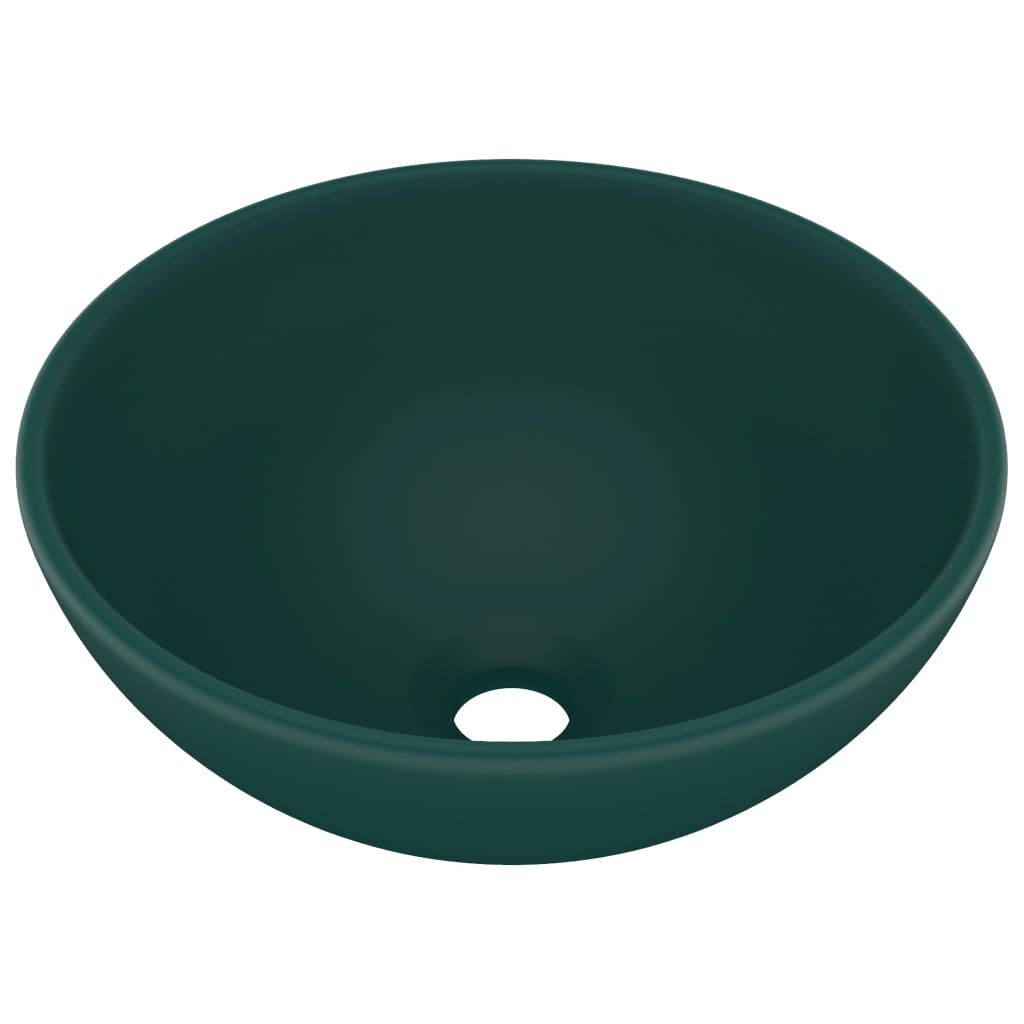 vidaXL Wastafel Donkergroen Ø32,5cm - 35% Korting!