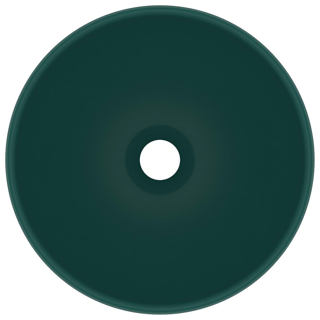 vidaXL Wastafel Donkergroen Ø32,5cm - 35% Korting!