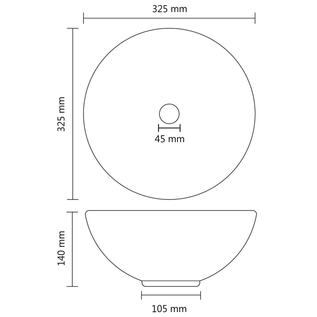vidaXL Wastafel Donkergroen Ø32,5cm - 35% Korting!