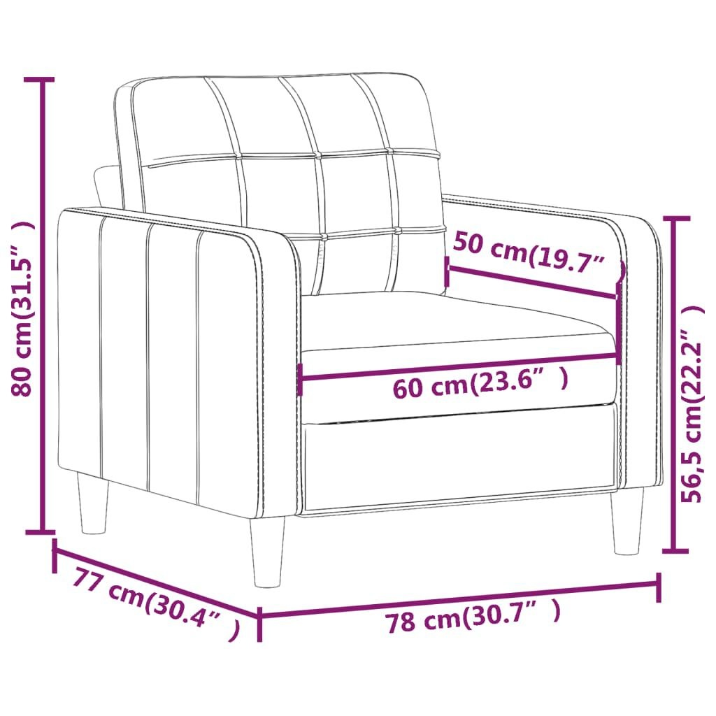 VidaXL Fauteuil Cappuccino - 45% Korting! Zo Goed Als Nieuw