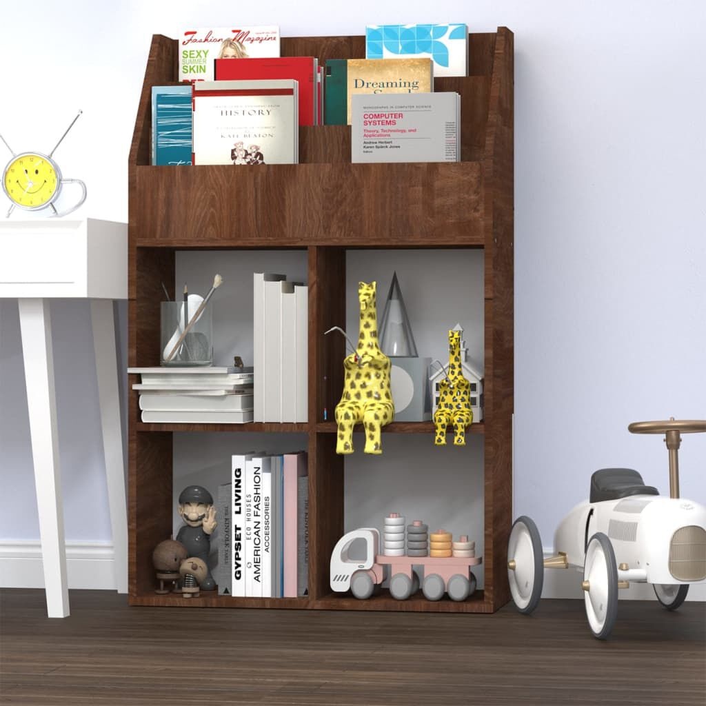 vidaXL Kindertijdschriftenrek Bruineiken - 35% Korting!