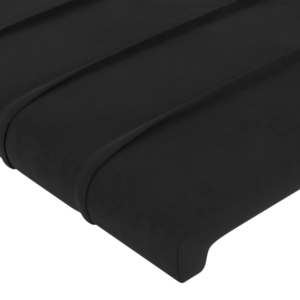 Hoofdborden (2x) vidaXL Zwart Fluweel - 100cm - 35% Korting!