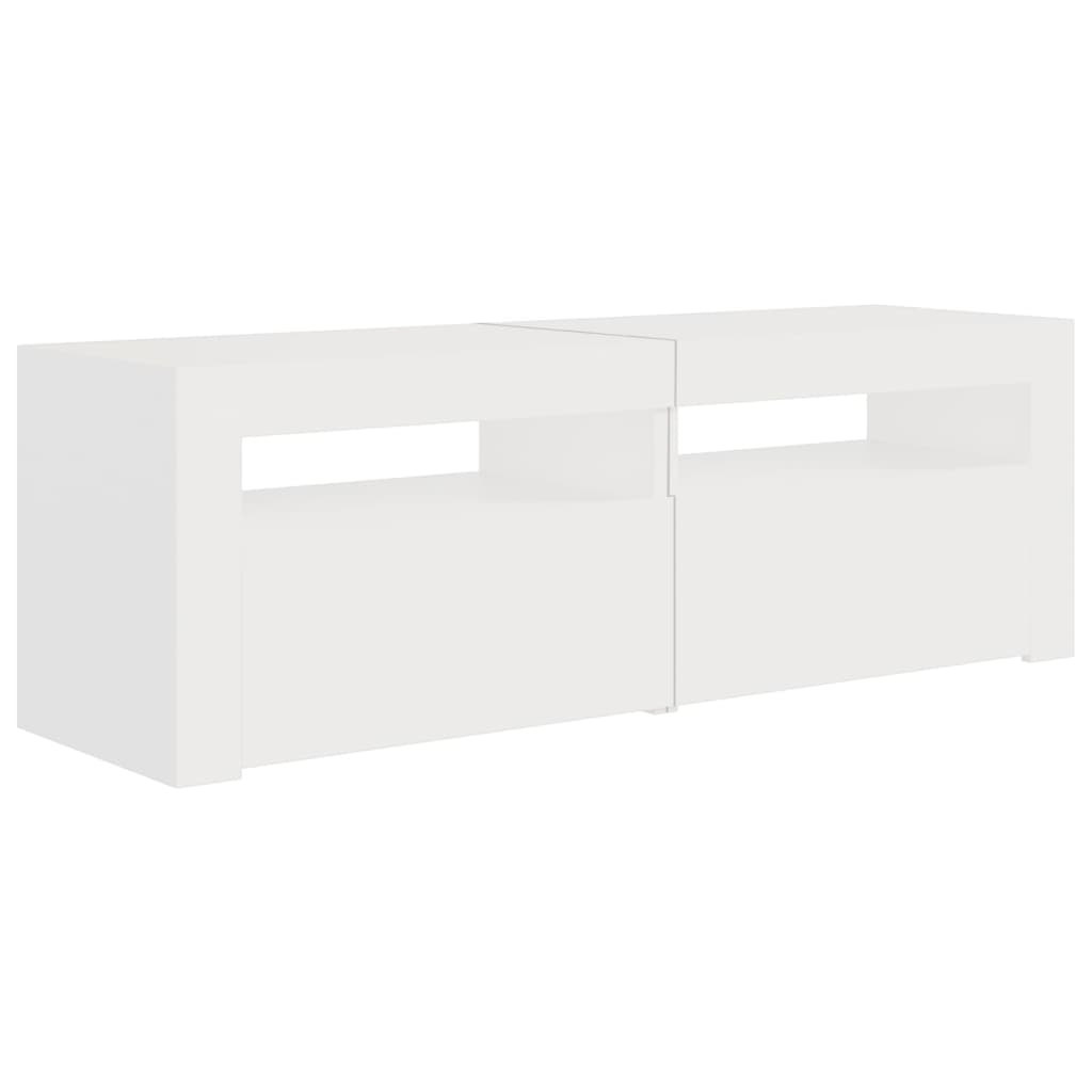TV-meubel met LED, wit, 120cm - 50% Korting! (Lichte schade)