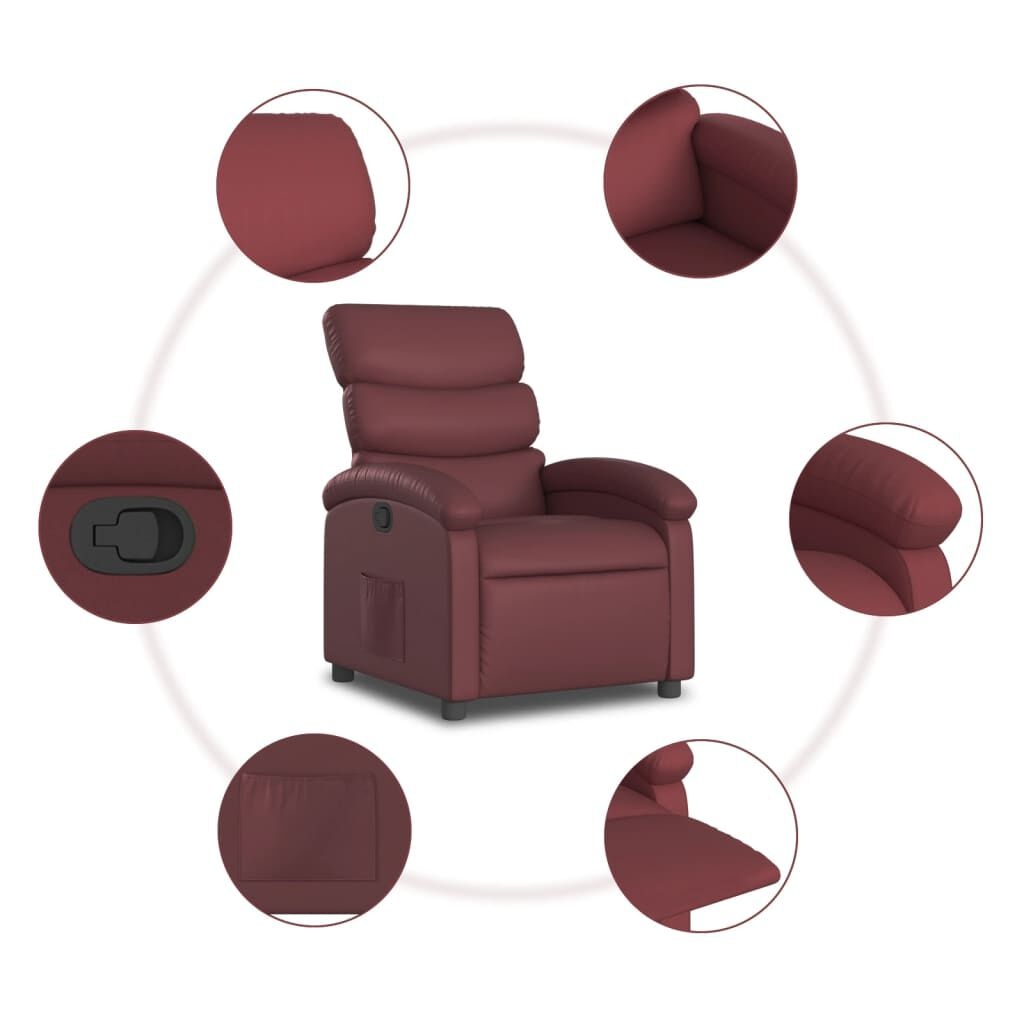 vidaXL Verstelbare Fauteuil Wijnrood - 35% Korting!