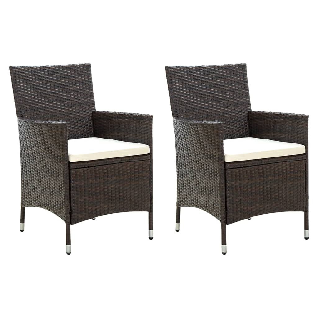 vidaXL Tuinstoelen (2 st) Bruin - 35% Korting!