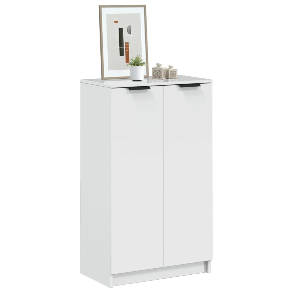 vidaXL Schoenenkast Hoogglans Wit -59x35x100cm - 47% Korting!