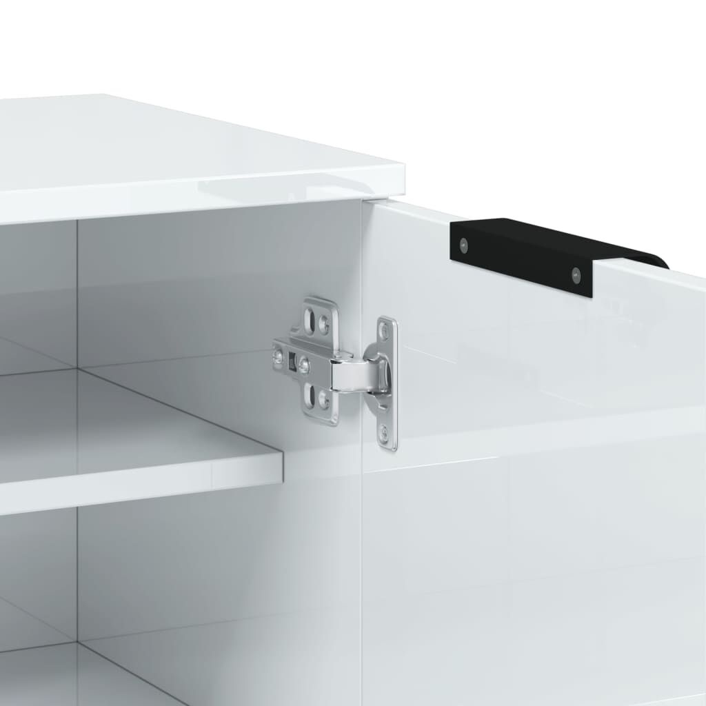 vidaXL Schoenenkast Hoogglans Wit -59x35x100cm - 47% Korting!