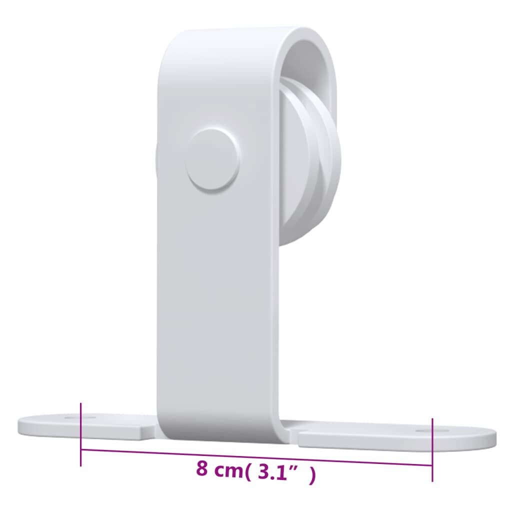 vidaXL Schuifdeur Ophangset 152cm Wit - 47% Korting!