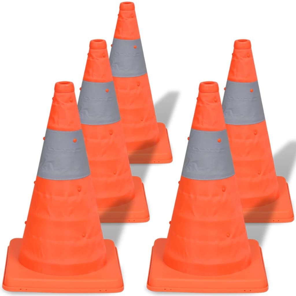 Inklapbare Verkeerskegels (5 stuks) - 42cm, Hoge Korting!
