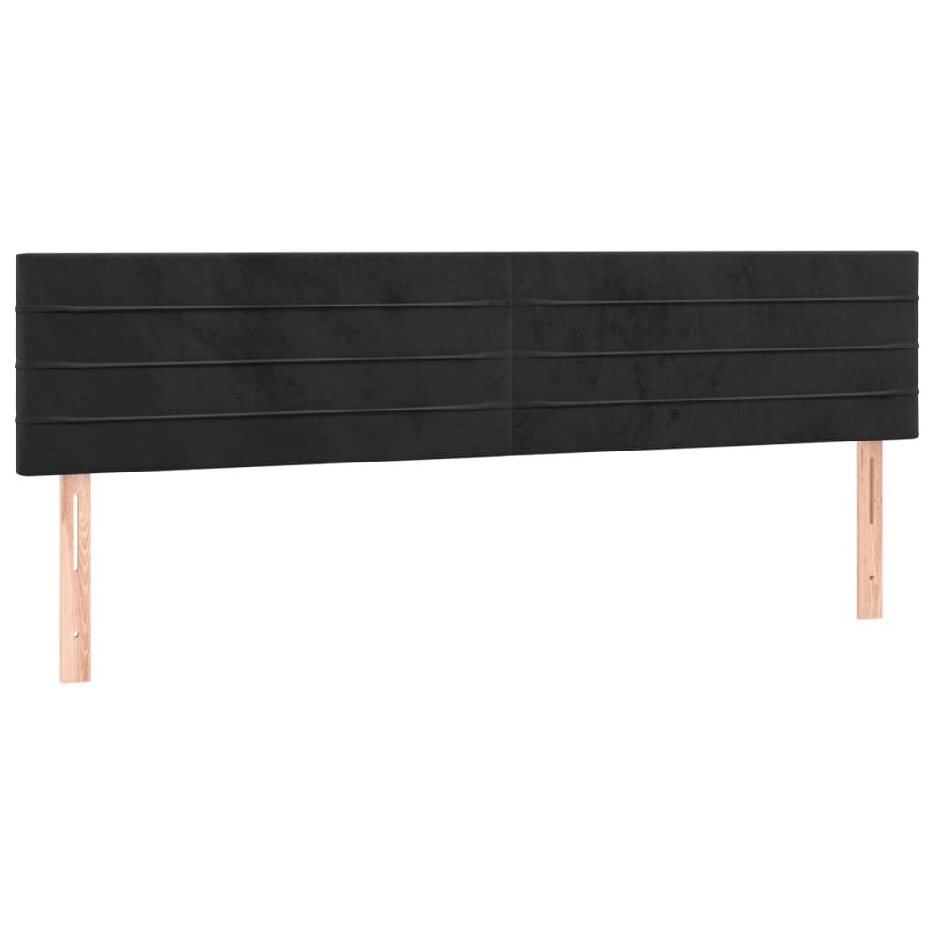 vidaXL Hoofdborden (2x) Zwart Fluweel - 100cm - 35% Korting!