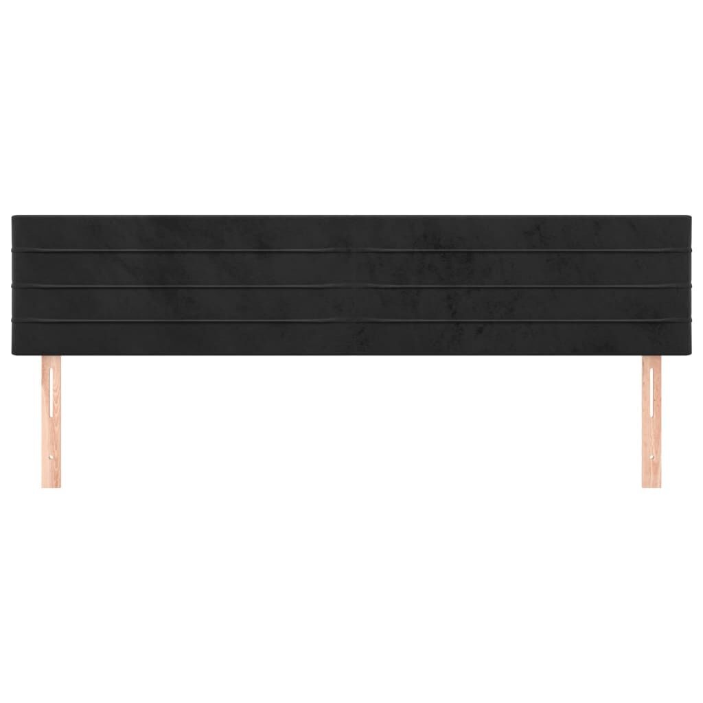 vidaXL Hoofdborden (2x) Zwart Fluweel - 100cm - 35% Korting!