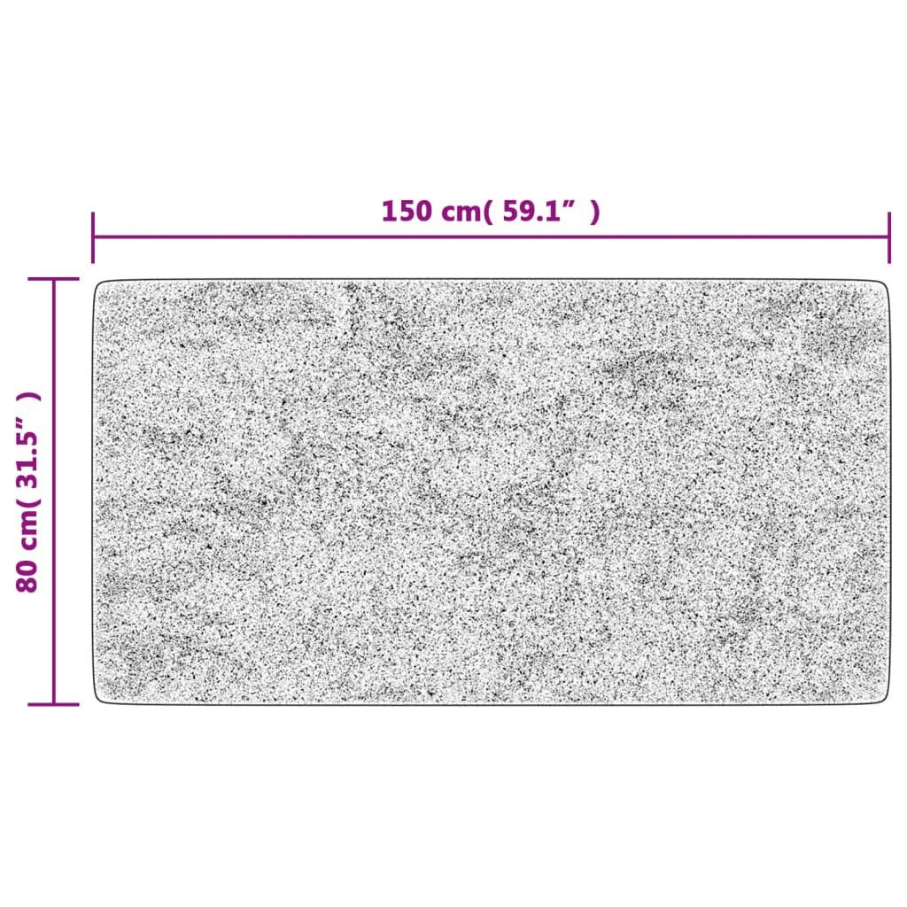 vidaXL Vloerkleed Antraciet 80x150cm - 35% Korting!