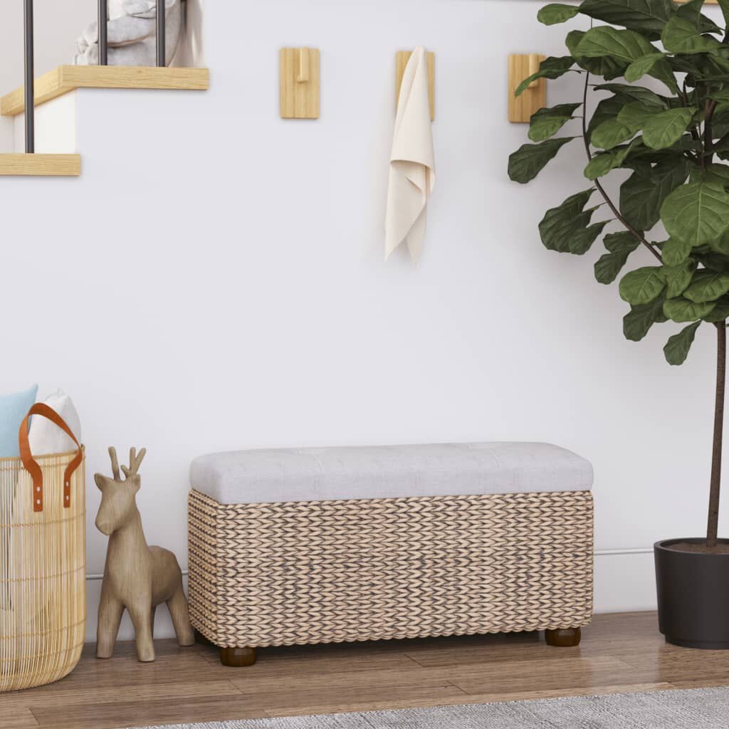 vidaXL Opbergbankjes (2 st) Grijs - Kattenstaart - 47% Korting!