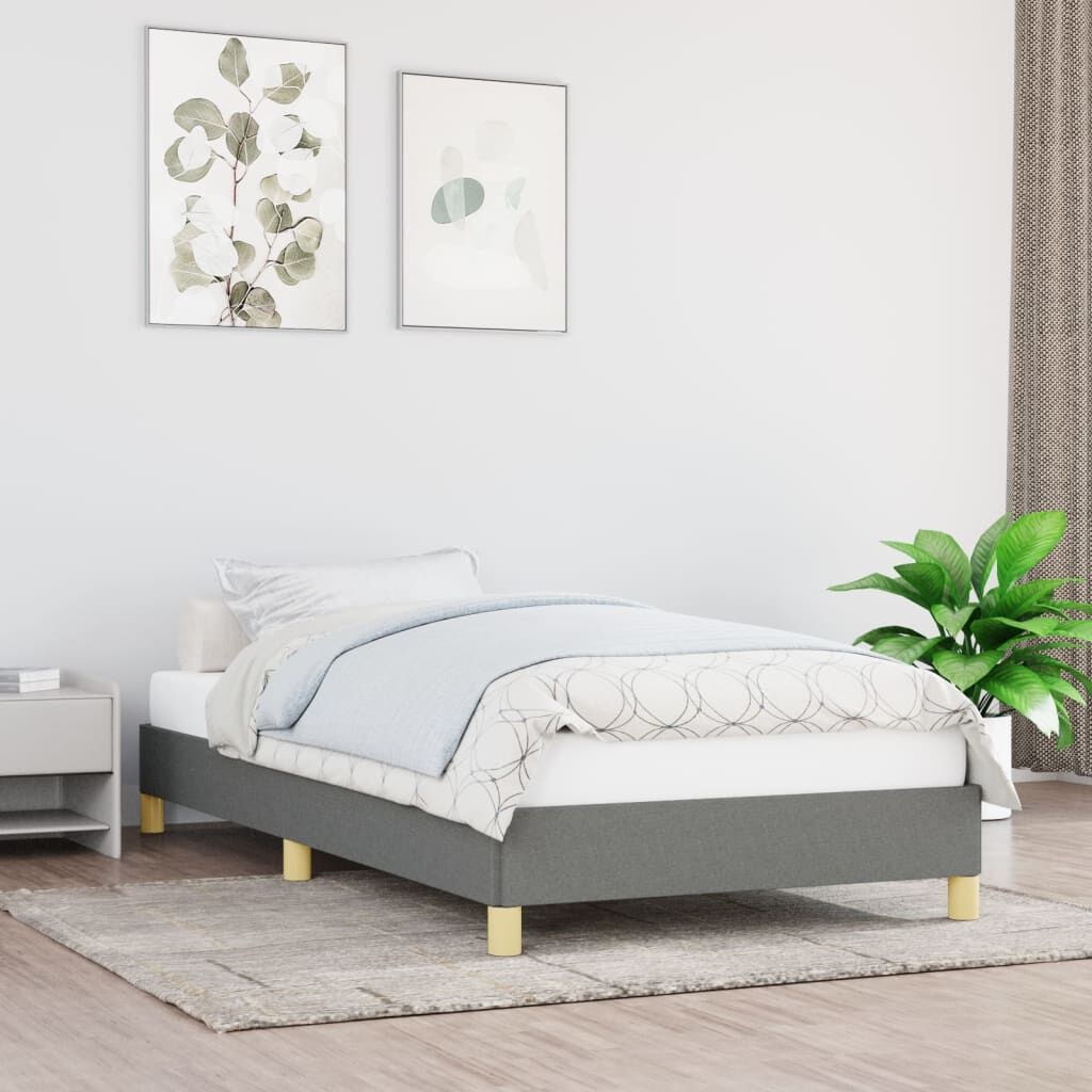 Bedframe 90x190cm Donkergrijs - 47% Korting! Zo Goed Als Nieuw
