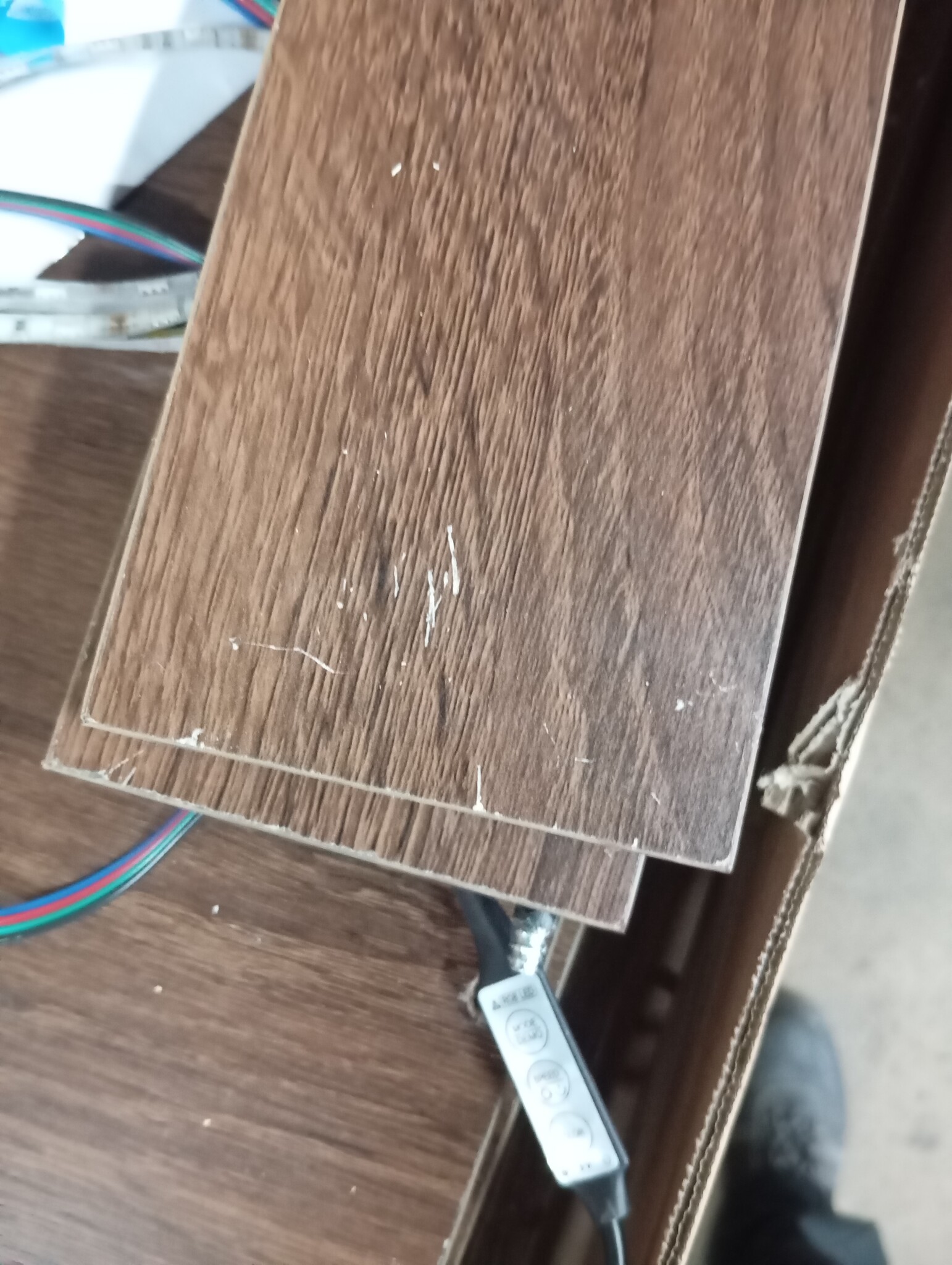 TV Wandmeubel Bruineiken m. LED - 55% Korting!